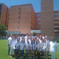 Students of the “Spanish for Health Care Professionals” preparing for their hospital shadowing experience Students of the “Spanish for Health Care Professionals” preparing for their hospital shadowing at University Public Hospital “Príncipe de Asturias”
